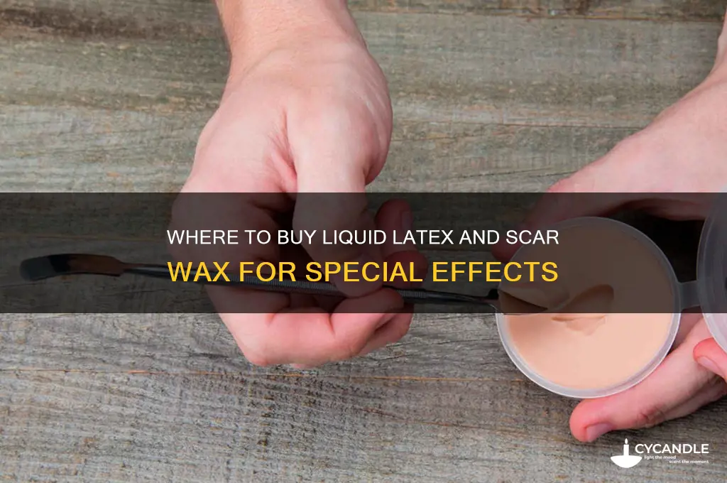where can you buy liquid latex and scar wax