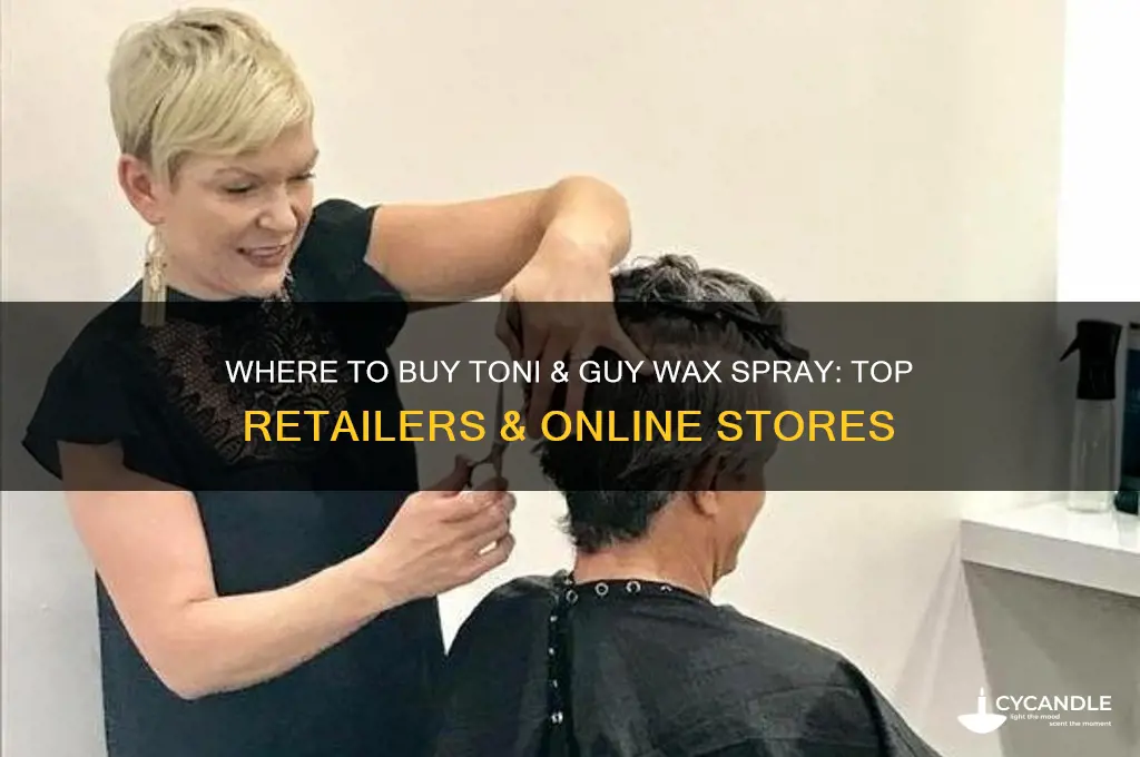 where can you buy toni and guy wax spray