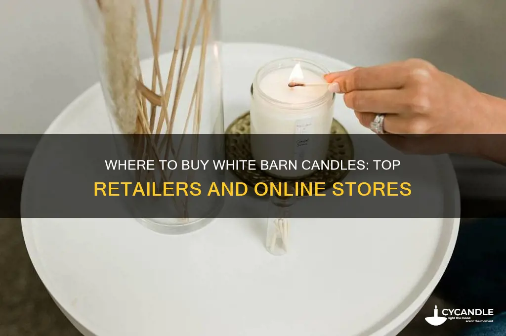 where can you buy white barn candles