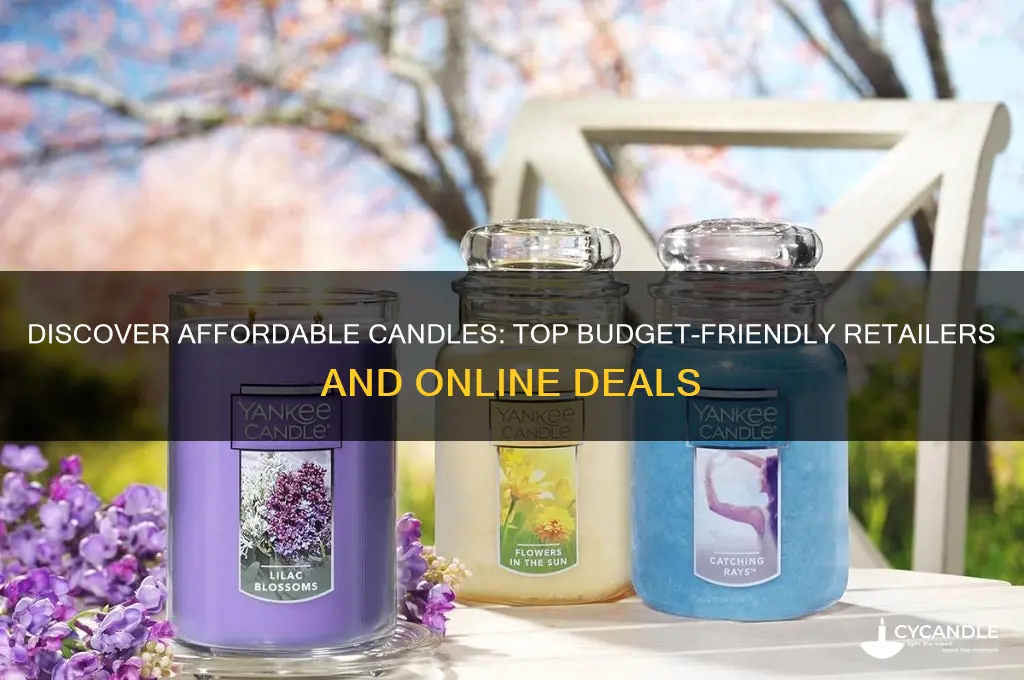 where can you find the cheapest candles