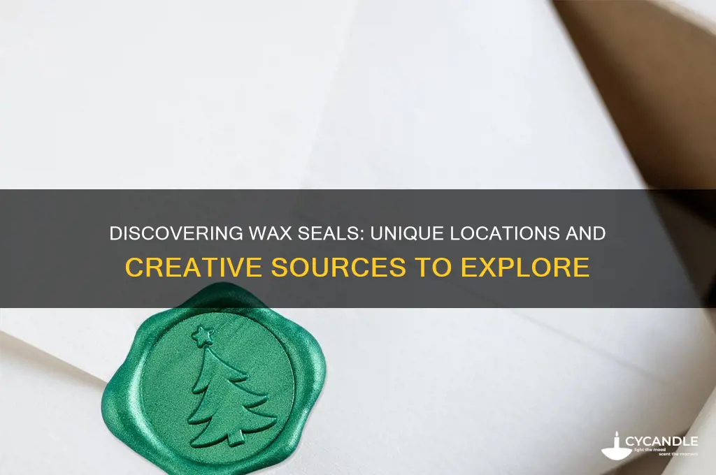 where can you find wax seals