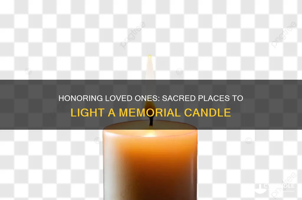 where can you light a candle when someone dies