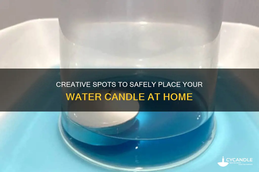 where can you place a water candle