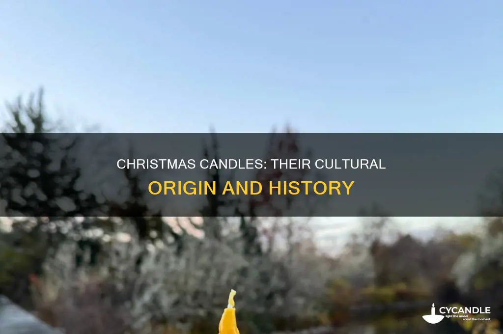 where did christmas candles originate