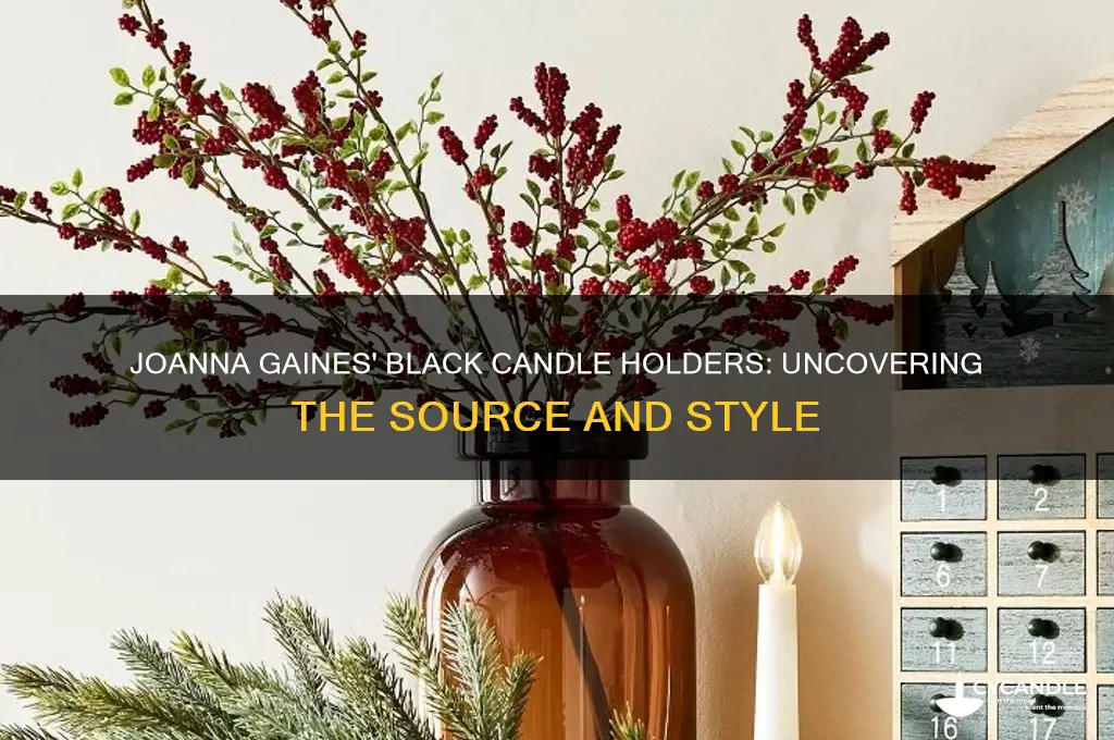 where did joanna gaines get the black candle holders