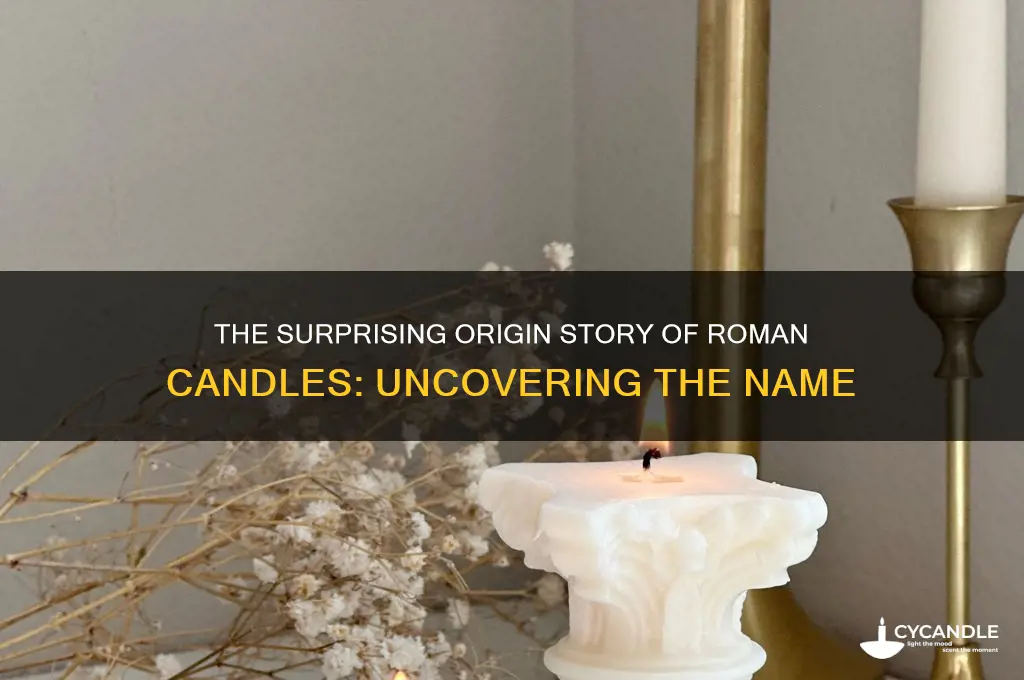 where did roman candles get their name