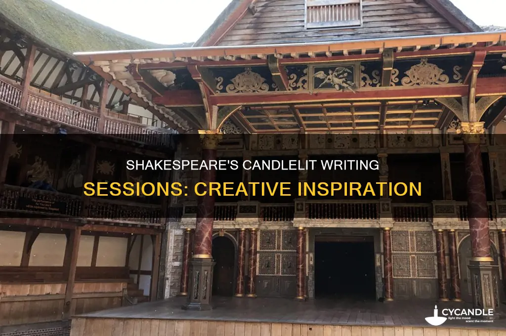 where did shakespeare like to write candles