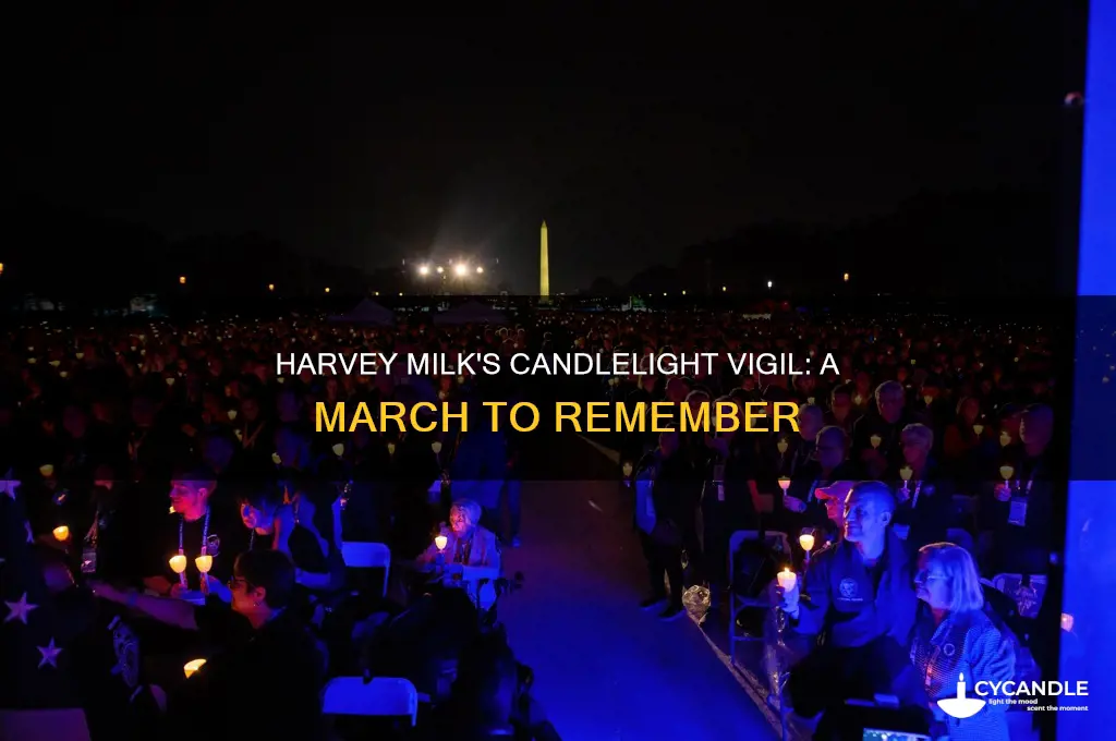 where did the candle march harvey milk start and end