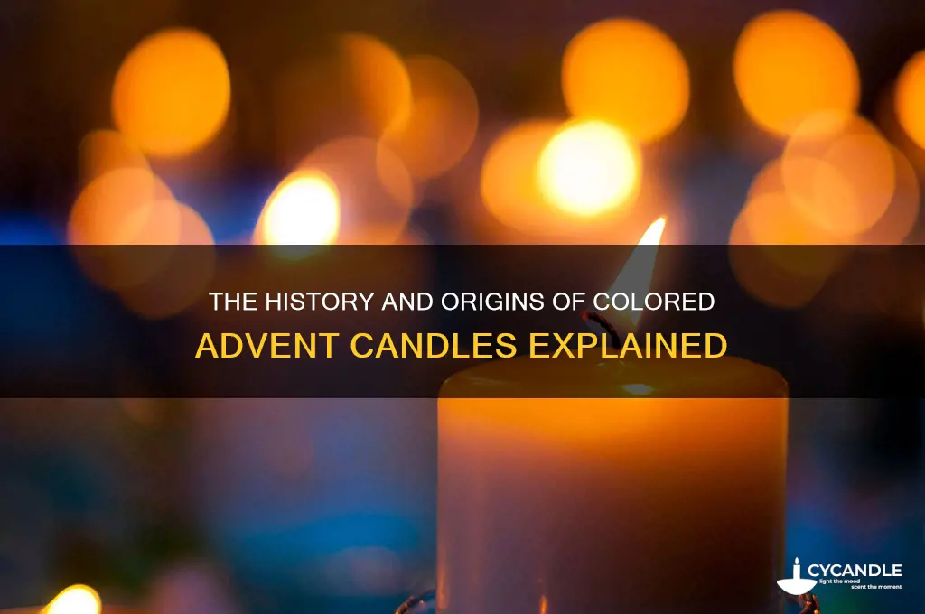 where did the colored candles come from for advent