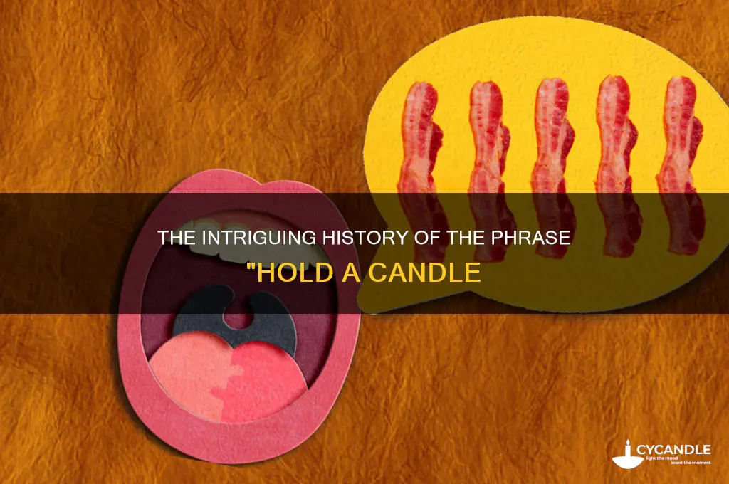 where did the phrase hold a candle to come from