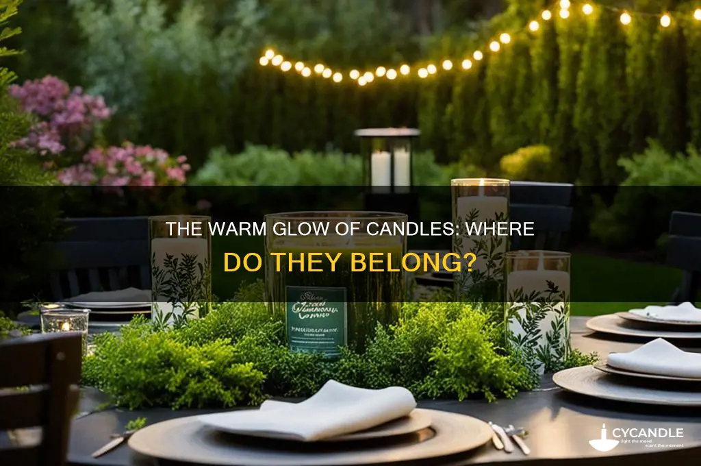 where do candles go