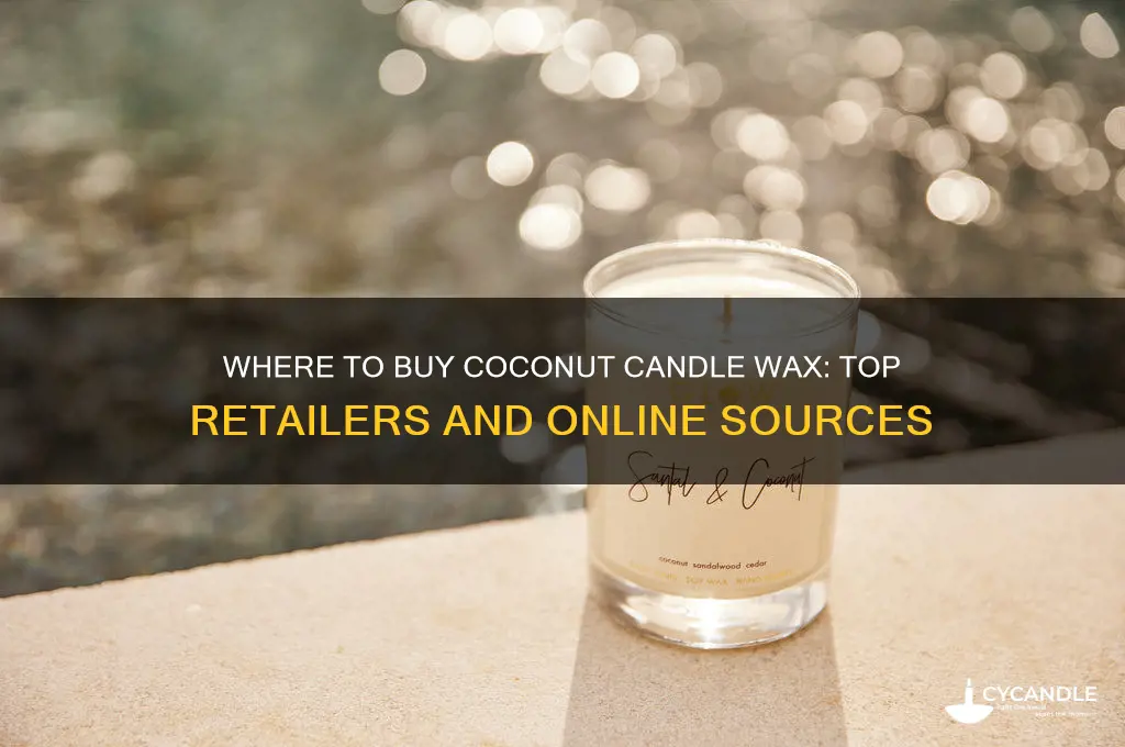 where do i buy coconut candle wax