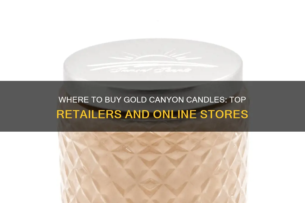 where do i buy gold canyon candles