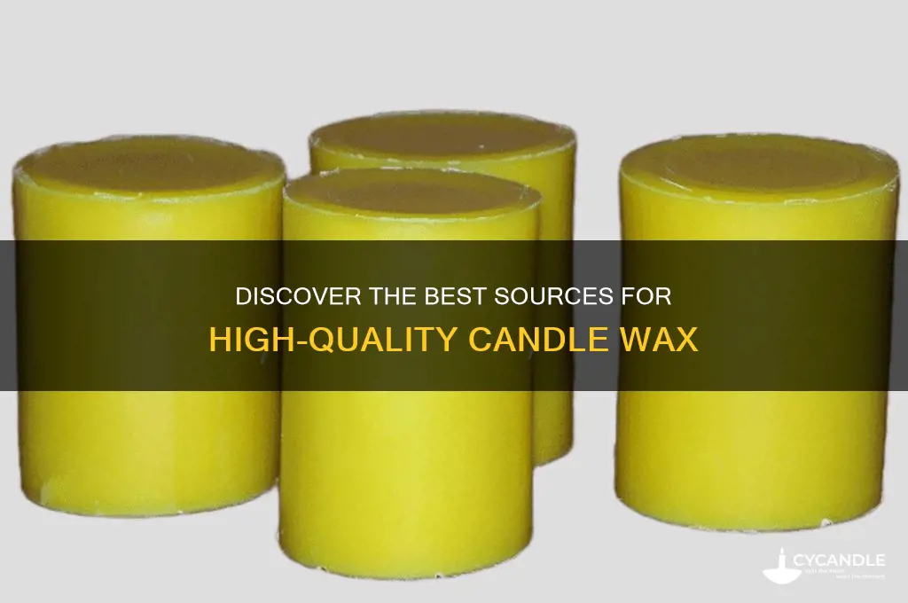 where do i find wax for candles