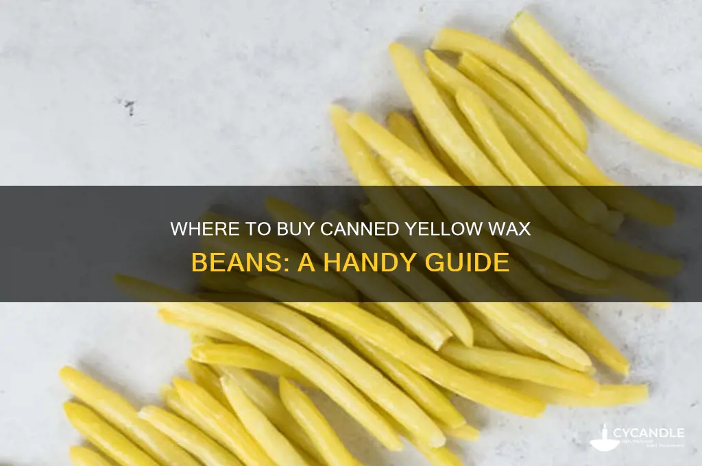 where do i find yellow wax beans in a can