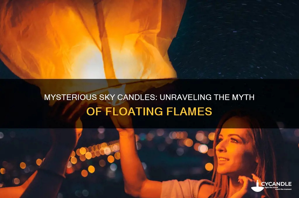 where do they put lit candles in the sky