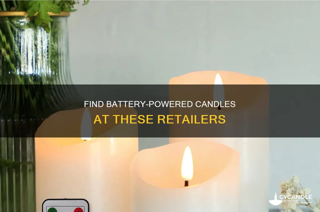 where do they sell battery powered candles