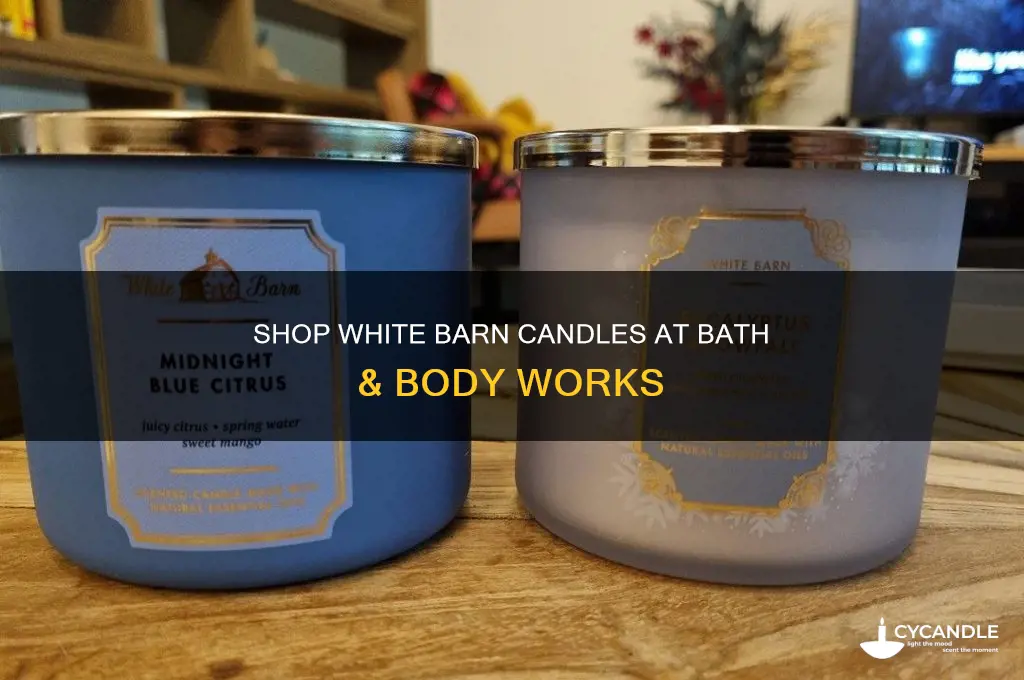 where do they sell white barn candles
