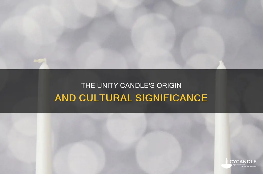 where do unity candles come from