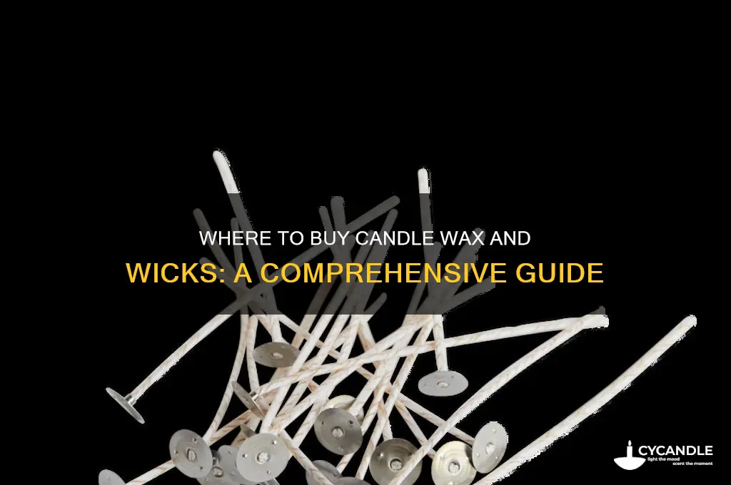 where do you buy candle wax and wicks