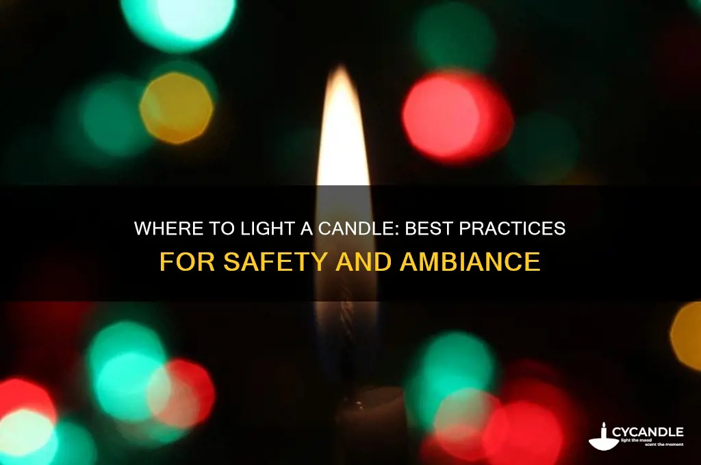 where do you light a candle