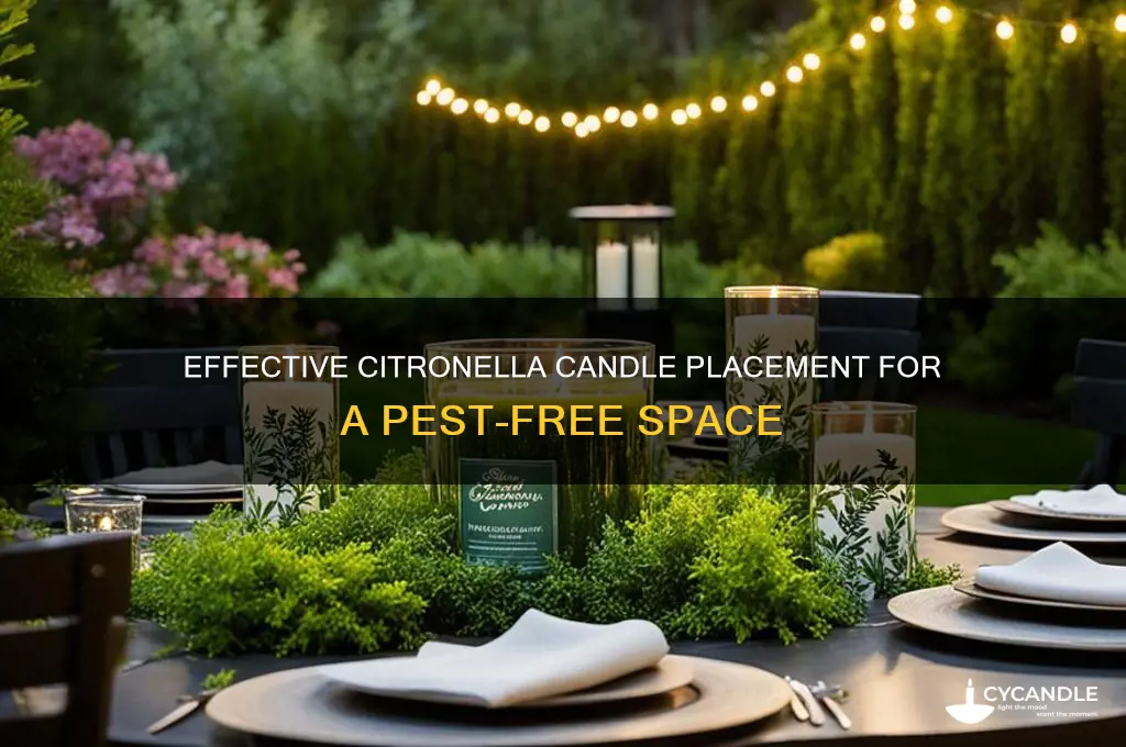 where do you place citronella candles