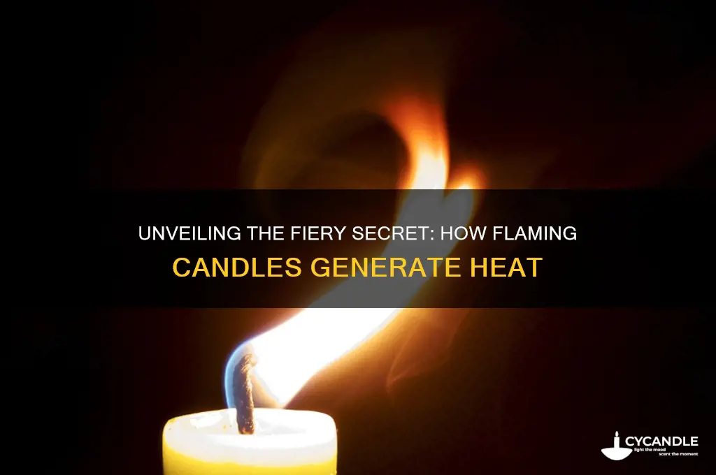 where does a flaming candle get its heat