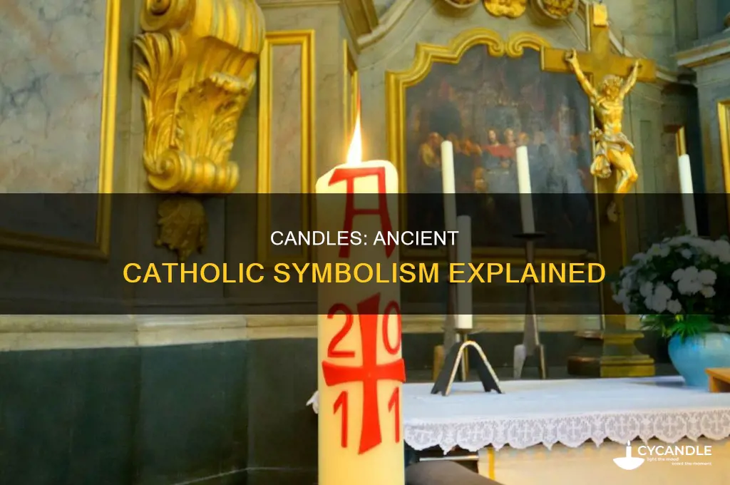 where does candles as a catholic symbol come from