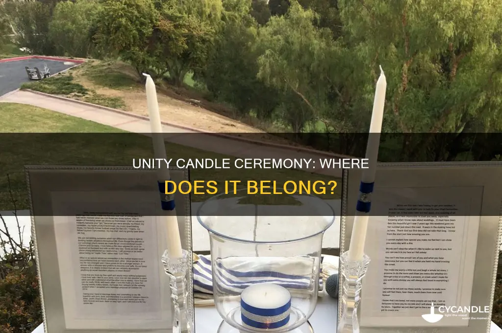 where does unity candle fit in ceremony