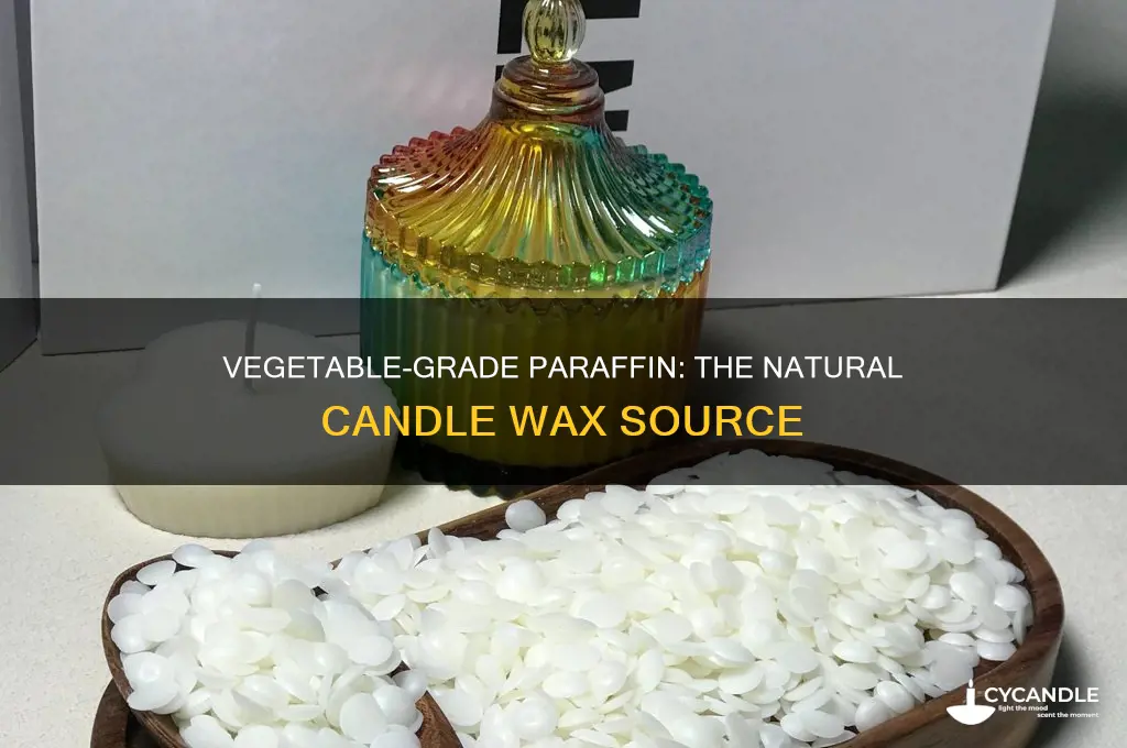 where does vegetable grade pariffin come from for candles