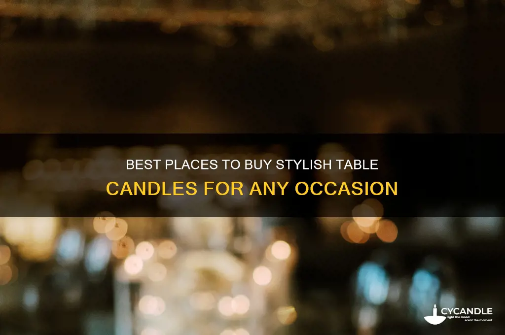 where is a good place to buy candles for table