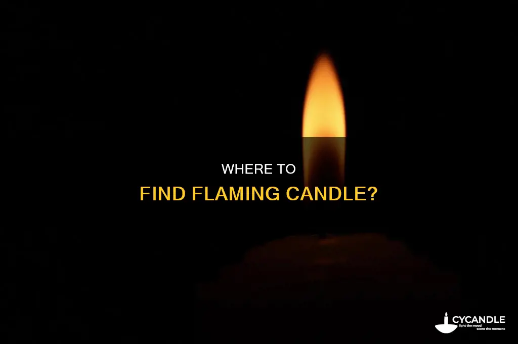 where is flaming candle located
