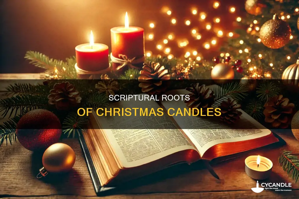 where is scripture about candles and chrirstmas