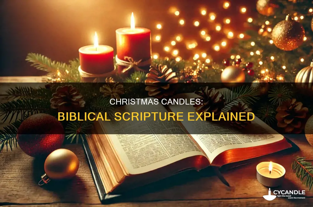where is scripture about candles and christmas