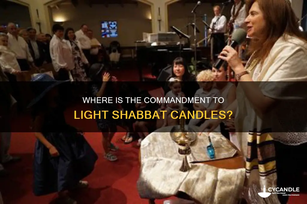where is the commandment to light shabbat candles