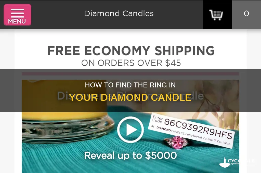 where is the reveal code in diamond candles