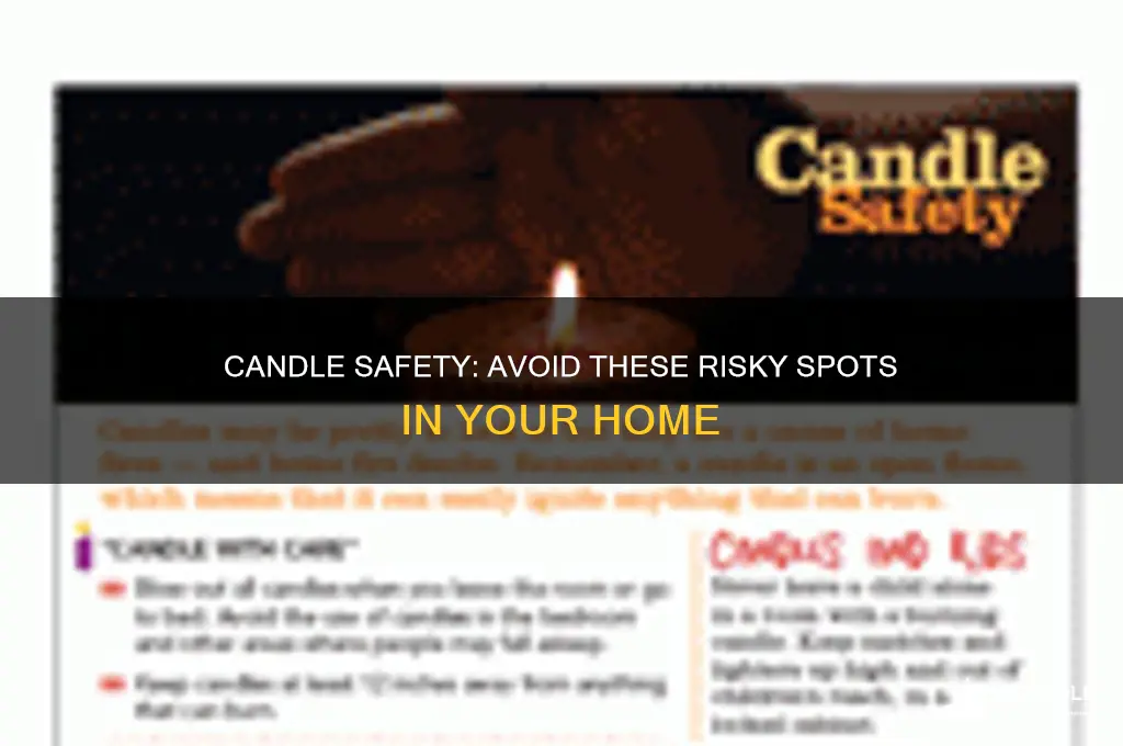 where not to put candles