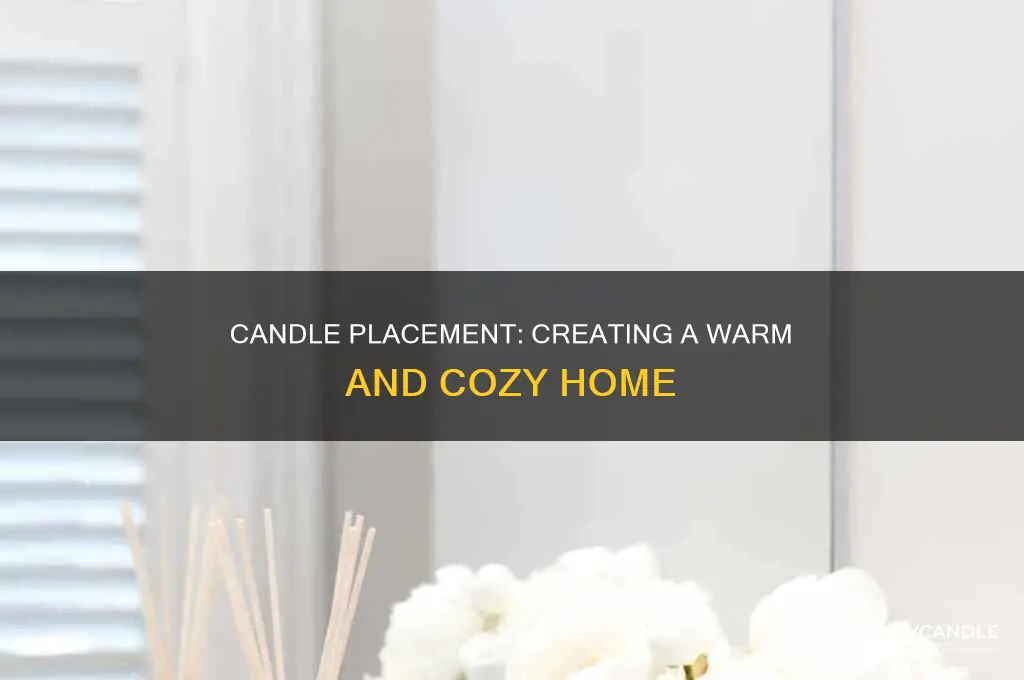 where should candles be placed in a home