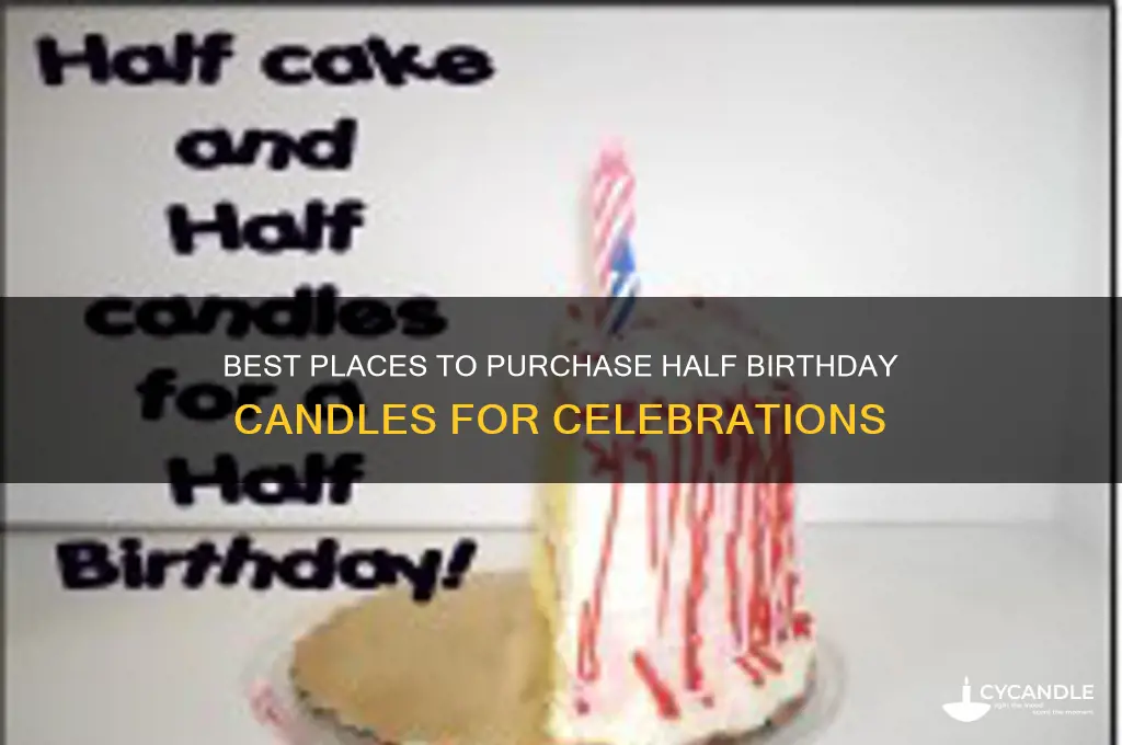 where to buy 1 2 birthday candle