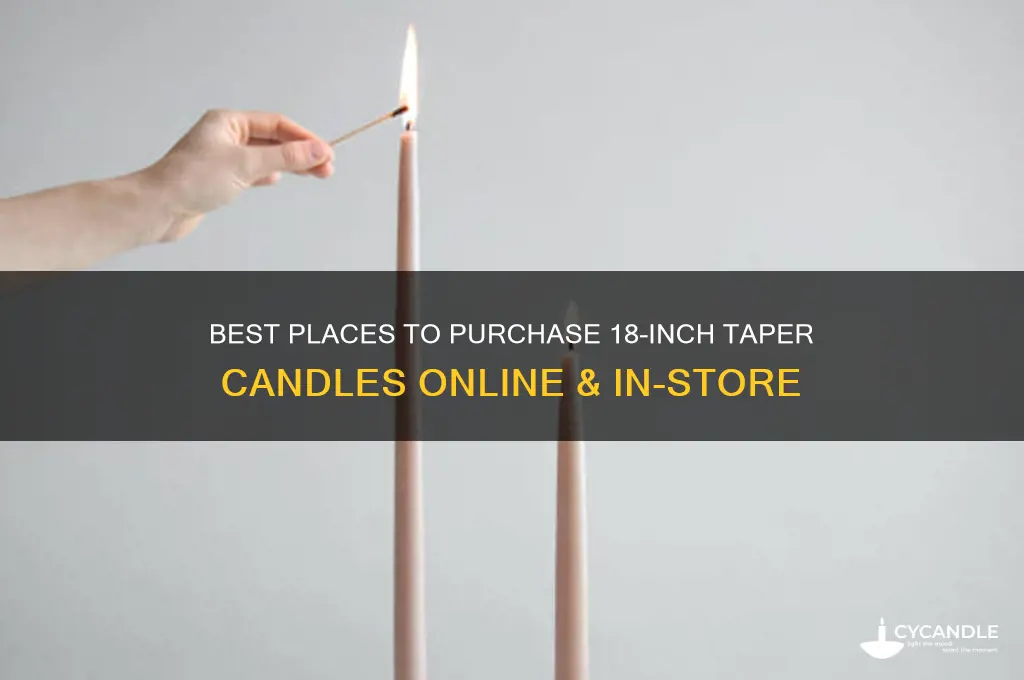 where to buy 18 inch taper candles