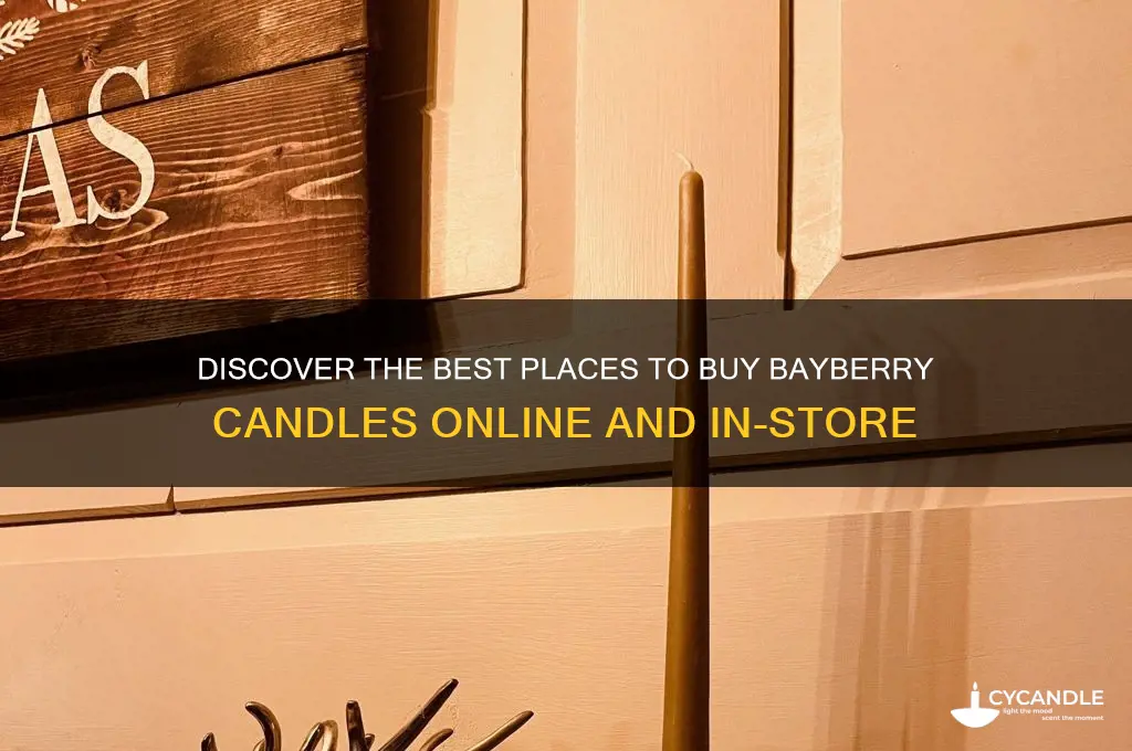 where to buy a bayberry candle