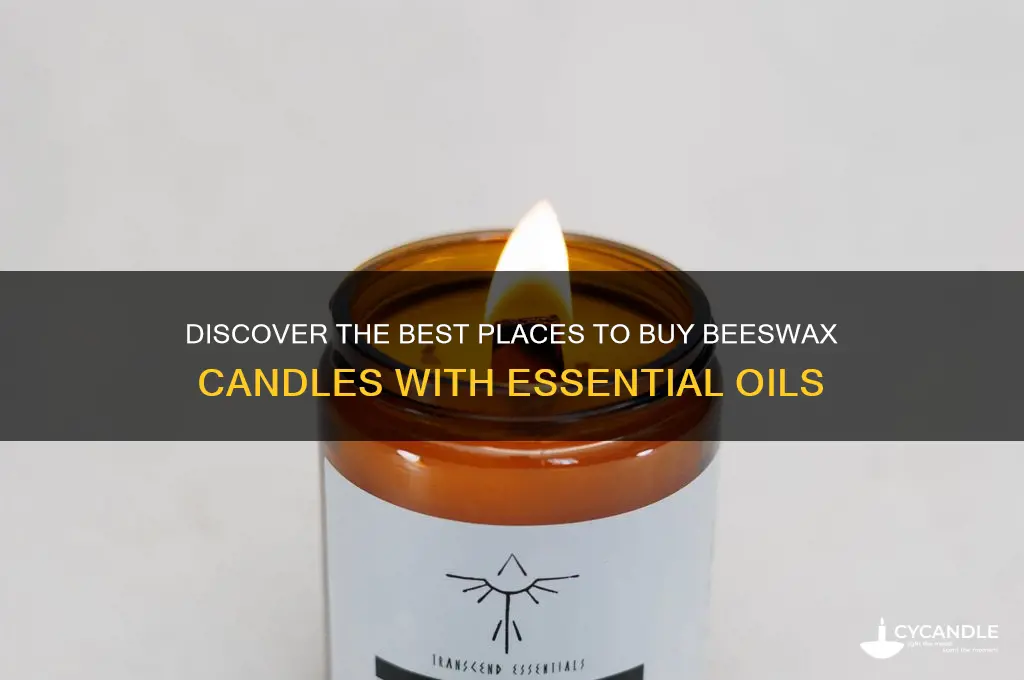 where to buy a beeswax candle with essential oils