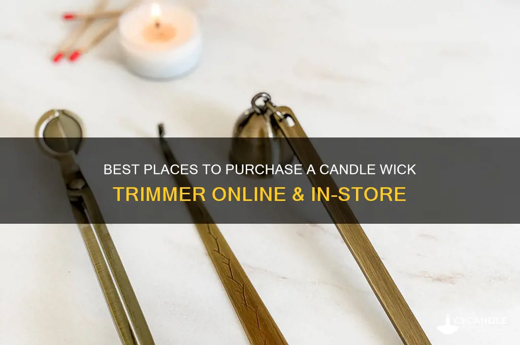 where to buy a candle wick trimmer