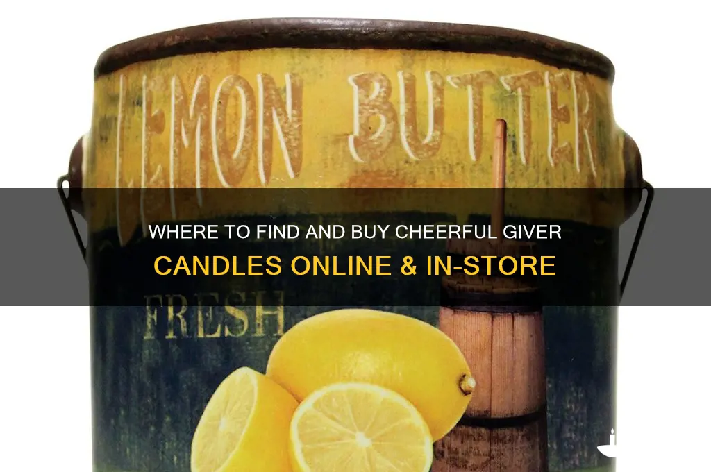 where to buy a cheerful giver candles