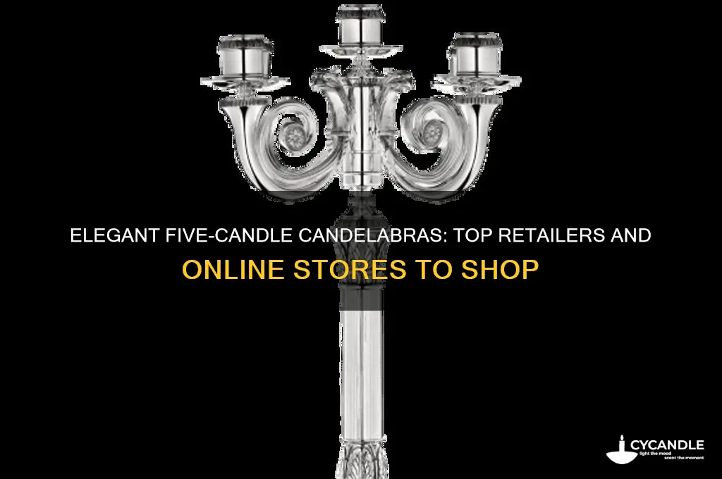 where to buy a five candle candleabra
