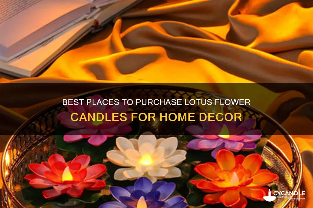 where to buy a lotus flower candle