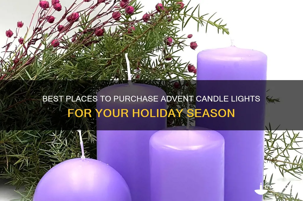 where to buy advent candle light