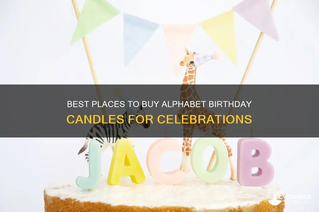 where to buy alphabet birthday candles