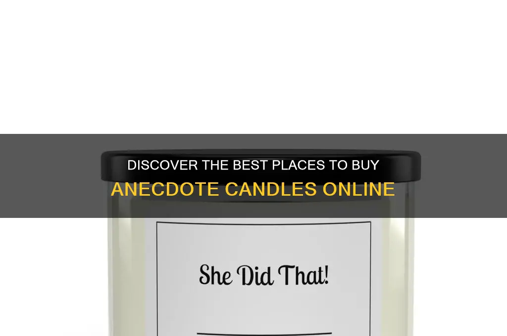 where to buy anecdote candles