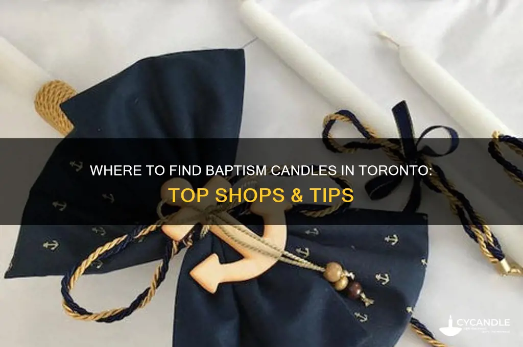 where to buy baptism candle in toronto